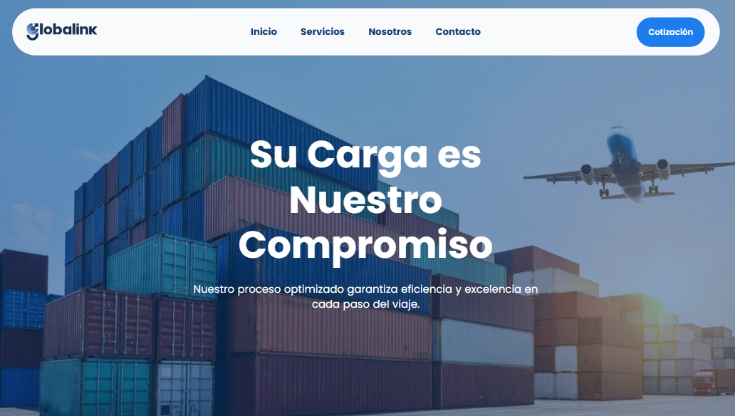 Globalink website hero screenshot